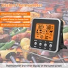 Kép 4/11 - Narancssárga háttérvilágítású LCD digitális ételhőmérséklet mérő főzés hőmérséklet szondával, digitális sütő hőmérővel, 7 előre beállított hőmérséklettel és időzítővel