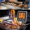 Kép 7/11 - Narancssárga háttérvilágítású LCD digitális ételhőmérséklet mérő főzés hőmérséklet szondával, digitális sütő hőmérővel, 7 előre beállított hőmérséklettel és időzítővel