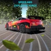 Kép 5/6 - 2,4 GHz-es 1/20-as távirányítós versenyautó színes LED-fénnyel - Piros, 3 akkumulátor