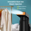 Kép 7/9 - 25s gyorsgőzölő 700 W, 180 ml kapacitású, erős áthatoló, hordozható ruhákhoz - Fekete