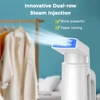 Kép 8/9 - 25s gyorsgőzölő 700 W, 180 ml kapacitású, erős áthatoló, hordozható ruhákhoz - Fehér