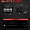 Kép 3/8 - 100 W-os spot LED fénysor, 5 hüvelykes 10000LM vezetőlámpa, vízálló