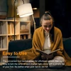Kép 7/8 - 12 W-os, modern szövetből készült állólámpa lábkapcsolóval, 3 színhőmérséklet