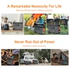 Kép 10/20 - LANPWR D5 2500 W 2160 Wh LifePo4 napelem generátor 15 W vezeték nélküli töltés 14 aljzattal AC gyorstöltés erkélyes napelemes rendszerhez, kempingezéshez, lakóautó kiránduláshoz, szabadtéri partihoz, otthoni használatra