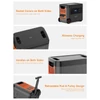 Kép 12/20 - LANPWR D5 2500 W 2160 Wh LifePo4 napelem generátor 15 W vezeték nélküli töltés 14 aljzattal AC gyorstöltés erkélyes napelemes rendszerhez, kempingezéshez, lakóautó kiránduláshoz, szabadtéri partihoz, otthoni használatra