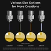 Kép 6/18 - Creality K1 Max nagy átfolyású fúvókakészlet bimetál anyag hőálló, alkalmas K1 / K1 Max 3D nyomtatóhoz - 8 db