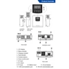 Kép 12/13 - Multifunkcionális szolár inverter otthoni napelemes rendszerhez, tiszta szinuszos PMW, LCD kijelző, töltővezérlő, akkumulátor töltő