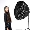 Kép 7/10 - Gyorsan kioldható parabolikus összecsukható Softbox Bowen Mount méhsejt ráccsal - 120 cm