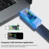 Kép 8/14 - Hordozható 13 az 1-ben USB-tesztelő elektromos áram, feszültségjelző színes LCD kijelzővel - Fekete