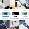 Kép 7/14 - Hordozható 13 az 1-ben USB-tesztelő elektromos áram, feszültségjelző színes LCD kijelzővel - Átlátszó