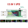 Kép 9/14 - Hordozható 13 az 1-ben USB-tesztelő elektromos áram, feszültségjelző színes LCD kijelzővel - Átlátszó