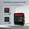 Kép 3/14 - 1D, 2D asztali vonalkód-leolvasó, QR-kód olvasó Omnidirectional Intelligens érzékelő Vezetékes USB Plug and Play