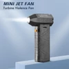 Kép 8/14 - Mini Turbo Jet ventilátor, újratölthető 52 m/s - 8000 mAh, ventilátor fúvófejjel