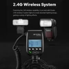 Kép 10/14 - Godox MF-R76N i-TTL makró gyűrűs vaku GN14 10 fokozatban állítható fényerő 8db adaptergyűrűvel - Sony fényképezőgéphez