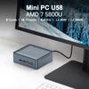 Kép 11/14 - Bisofice U58 Mini PC AMD Ryzen™ 7 5800U processzorral, 16G DDR4 kétcsatornás 512G SSD-tárhellyel