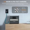Kép 5/20 - VLAIAN S2400 hordozható erőmű 2160 Wh, LiFePo4 napelem generátor, 2400 W AC kimenet, tartalék tápegység - Szürke