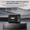 Kép 6/16 - TALLPOWER V2000 hordozható erőmű 1536 Wh LiFePo4 napelem generátor 2000 W AC kimenet