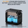 Kép 12/16 - TALLPOWER V2000 hordozható erőmű 1536 Wh LiFePo4 napelem generátor 2000 W AC kimenet