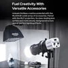 Kép 8/15 - GODOX ML60II Bi Kit 70 W videolámpa készlet kétszínű fényképezési lámpa elemfogantyúval, szabványos reflektor tartóval és 1/4 adapterrel