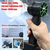 Kép 3/10 - Kézi csatornás turbóventilátor, 50 mm-es nagy teljesítményű porfúvó 800-1000 g billentyűzettisztító eszköz, kompatibilis Dewalt 18V, 21V akkumulátorral