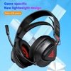 Kép 4/20 - TAIOU Over Ear Gaming könnyű E-sport fejhallgató BT5.3 és 2.4G vezeték nélküli 3.5mm vezetékes - Fekete és narancs