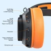 Kép 11/20 - TAIOU Over Ear Gaming könnyű E-sport fejhallgató BT5.3 és 2.4G vezeték nélküli 3.5mm vezetékes - Fekete és narancs