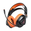 Kép 1/20 - TAIOU Over Ear Gaming könnyű E-sport fejhallgató BT5.3 és 2.4G vezeték nélküli 3.5mm vezetékes - Fekete és narancs