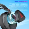 Kép 6/20 - TAIOU Over Ear Gaming könnyű E-sport fejhallgató BT5.3 és 2.4G vezeték nélküli 3.5mm vezetékes - Fehér és kék
