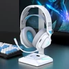 Kép 12/20 - TAIOU Over Ear Gaming könnyű E-sport fejhallgató BT5.3 és 2.4G vezeték nélküli 3.5mm vezetékes - Fehér és kék