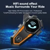Kép 9/13 - V11S IP67 Vízálló BT5.0 Smart motoros sisak mikrofonnal