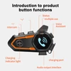 Kép 11/13 - V11S IP67 Vízálló BT5.0 Smart motoros sisak mikrofonnal