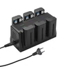 Kép 7/9 - NP-F550 akkumulátortöltő 6 nyílás LED-jelzőkkel Levehető töltőtalp