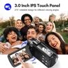Kép 10/12 - Andoer 2.7K digitális kamera DV felvevő 48MP 16X digitális zoom 3.0 hüvelykes IPS érintőpanel