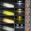 Kép 7/9 - 6 hüvelykes LED-es munkalámpa-rúd vezetői ködlámpa vízálló - Fekete, 1 db