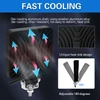 Kép 6/10 - 4 hüvelykes LED munkalámpa rudak 160W 16000lm vízálló (2 db) - Szögletes