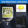 Kép 7/10 - 4 hüvelykes LED munkalámpa rudak 160W 16000lm vízálló (2 db) - Szögletes