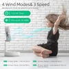 Kép 7/11 - 9 hüvelykes hordozható talapzatú ventilátor 10800 mAh akkumulátor - Fekete