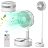 Kép 1/11 - 9 hüvelykes hordozható talapzatú ventilátor 10800 mAh akkumulátor - Fehér