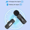 Kép 7/8 - BOYA BY-V2 egy trigger, két 2,4G vezeték nélküli mikrofonrendszer, csíptetős telefonmikrofon