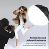 Kép 2/14 - Fényképészeti lámpás Softbox világítókészlet 50 cm-es gömb alakú összecsukható Softbox készlettel