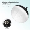 Kép 7/14 - Fényképészeti lámpás Softbox világítókészlet 50 cm-es gömb alakú összecsukható Softbox készlettel