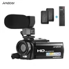 Kép 13/13 - Andoer HDV-201LM 1080P FHD digitális videokamera DV felvevő - 2db újratölthető elemmel + külső mikrofonnal