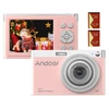 Kép 1/8 - Andoer hordozható 4K digitális videokamera 50 MP 2,88 hüvelykes IPS képernyővel - Pink