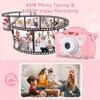 Kép 4/12 - Tomfoto X7 Mini Camera digitális fényképezőgép 1080P videokamera 20MP kétlencsés - Pink