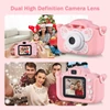 Kép 7/12 - Tomfoto X7 Mini Camera digitális fényképezőgép 1080P videokamera 20MP kétlencsés - Pink