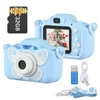 Kép 1/2 - Tomfoto X7 Mini Camera digitális fényképezőgép 1080P videokamera 20MP kétlencsés - Kék