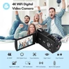 Kép 6/10 - ORDRO HDR-AX10 4K digitális videokamera WiFi DV felvevő