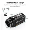 Kép 5/12 - Andoer 4K Ultra HD kézi DV professzionális digitális videokamera CMOS érzékelővel