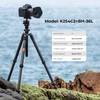 Kép 6/12 - K&F CONCEPT hordozható szénszálas kameraállvány