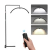 Kép 1/12 - Andoer HD-M5X 36W padló LED videolámpa Félhold alakú kitöltő lámpa - Fekete